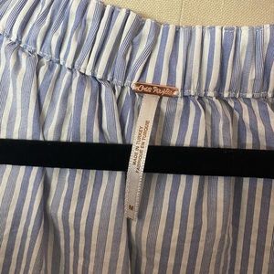Free people blue/white striped blouse barely worn